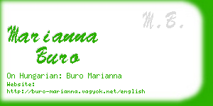 marianna buro business card